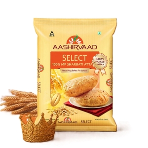 Aashirvaad Select 100% MP Sharbati Wheat Atta, 0% Maida, Made for Softer Rotis, 1 kg
