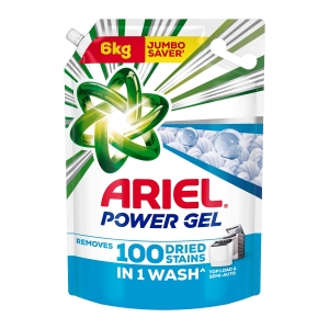 Ariel Power Gel Liquid Detergent for Top Load & Semi Auto – 6kg | Removes 100 Dried Stains in 1 Wash | Faster Dissolving | Long-Lasting Fragrance | Color Protection | At the...