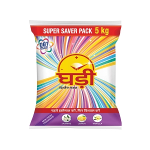 Ghadi Detergent Powder With Advance Dirt Blast Technology Tough Stain Removal & Refreshing Fragrance 5KG