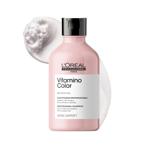 L’Oréal Professionnel Vitamino Color Shampoo for Colored Hair - 300ml | Professional Color Protect Shampoo, Stop Color Fading & Get Shiny Hair | With Resveratrol