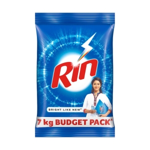 Rin Advanced Detergent Powder 7 Kg Pack|| Washing Powder for Bright & Dazzling White Clothes - Machine & Bucket Wash